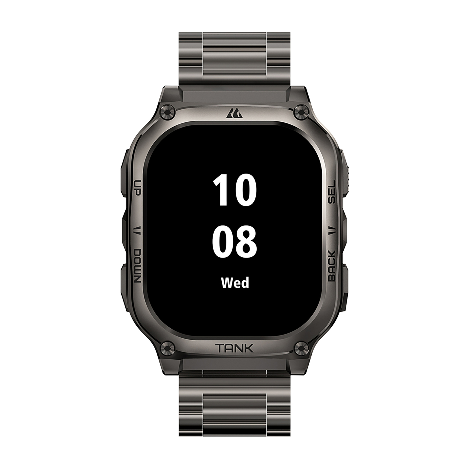 KOSPET TANK M3 Special Edition 1.96-In.-AMOLED Smartwatch with Stainless Steel Band (Black), P-MS003-B