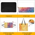 thumbnail image 4 of Colorful Tie Dye Vortex Picnic Blanket Waterproof Outdoor Beach Blanket Hand-held Pad Suitable for Travel, Camping, Beach, Family Gatherings, 4 of 8