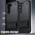 thumbnail image 5 of Samsung Galaxy S21 FE 5G Case Military Shockproof Magnetic Kickstand Cell Phone Cover Protective with Upgrade Hard PC & Premium Soft TPU Kickstand for Galaxy S21 FE 6.4 inch Black, 5 of 7