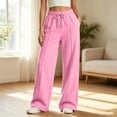 thumbnail image 2 of jiaxiM Sweatpants for Girls Baggy Wide Leg Comfortable Loose Fit Sweat Pants Oversized Drawstring Elastic Waist Joggers Kids Cute Fall Clothes, 2 of 8