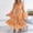Orange, variant on BRGZLK Women's Floral Dress Summer Trendy Long Sleeve V-Neck Empire Waist Midi Dress Soft Loose Comfortable Solid Color Flowy Wedding Guest Dresses Navy S