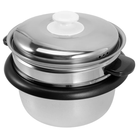 LEORX 1 Set of Universal Rice Cooker Inner Pot Silver Non Stick for Cooking
