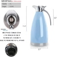 thumbnail image 2 of ACDANC 68 Oz Stainless Steel Coffee Thermal Carafe / Double Walled Vacuum Insulated / 12 Hour Heat Retention / 2 Liters(Blue), 2 of 10