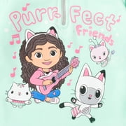 Dreamworks Gabbys Dollhouse Pandy Paws Kitty Fairy Cakey Cat Little Girls Fleece Half Zip Hoodie Toddler to Little Kid