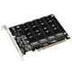thumbnail image 3 of Convertidor de disco duro de 4 puertos M.2 NVME SSD a PCIE X16 compatible con 2230/2242/2260/2280 Kuymtek  Accesorios Electrónicos, 3 of 8