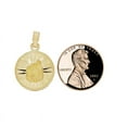 thumbnail image 7 of 14k Yellow Gold, Communion Confirmation Religious Pendant Charm Round 16mm NO Necklace, 7 of 7