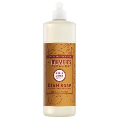 Mrs. Meyer's Clean Day Liquid Dish Soap, Apple Cider Scent, 16 Fl Oz Bottle