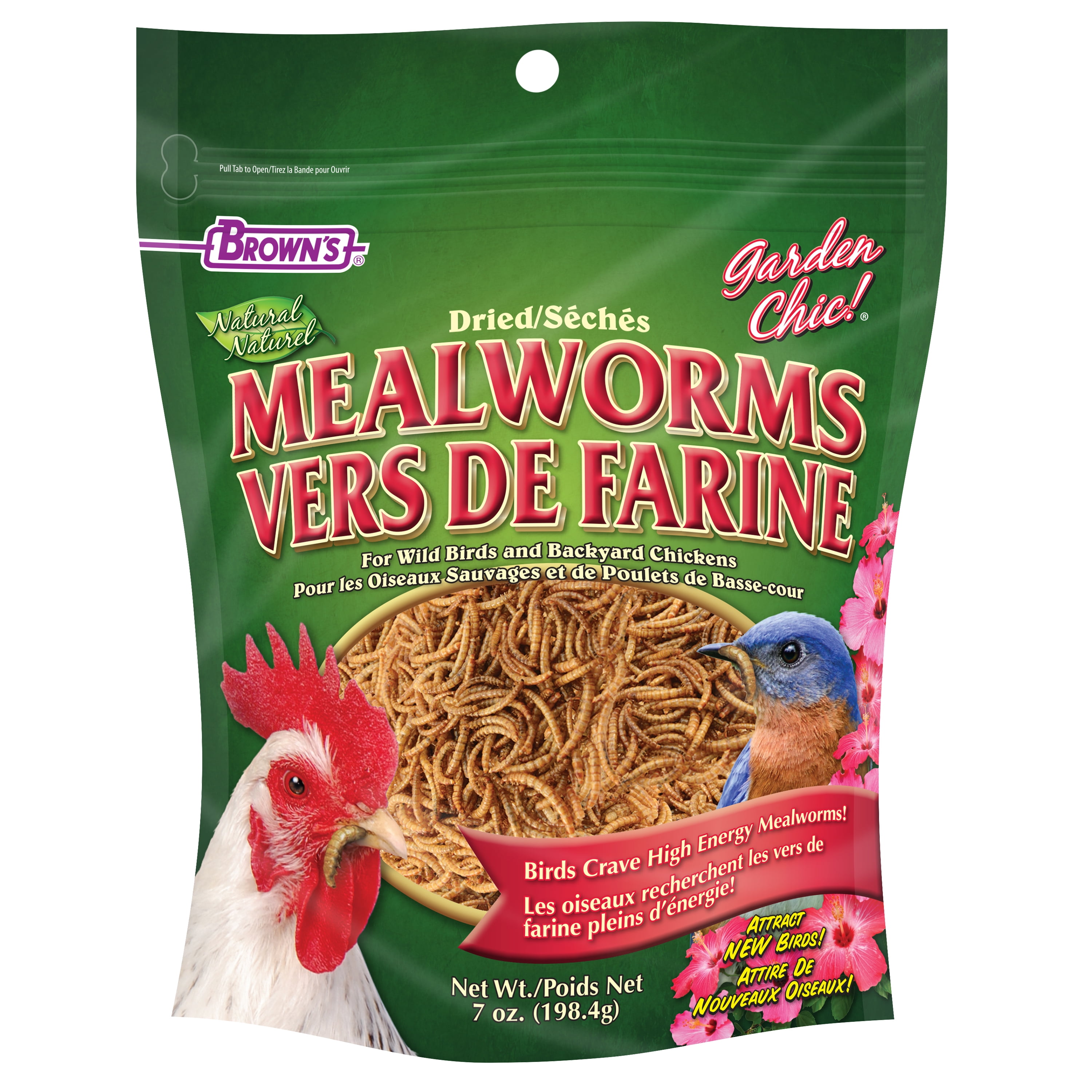 Garden Chic! Dried Mealworms, 7 oz.