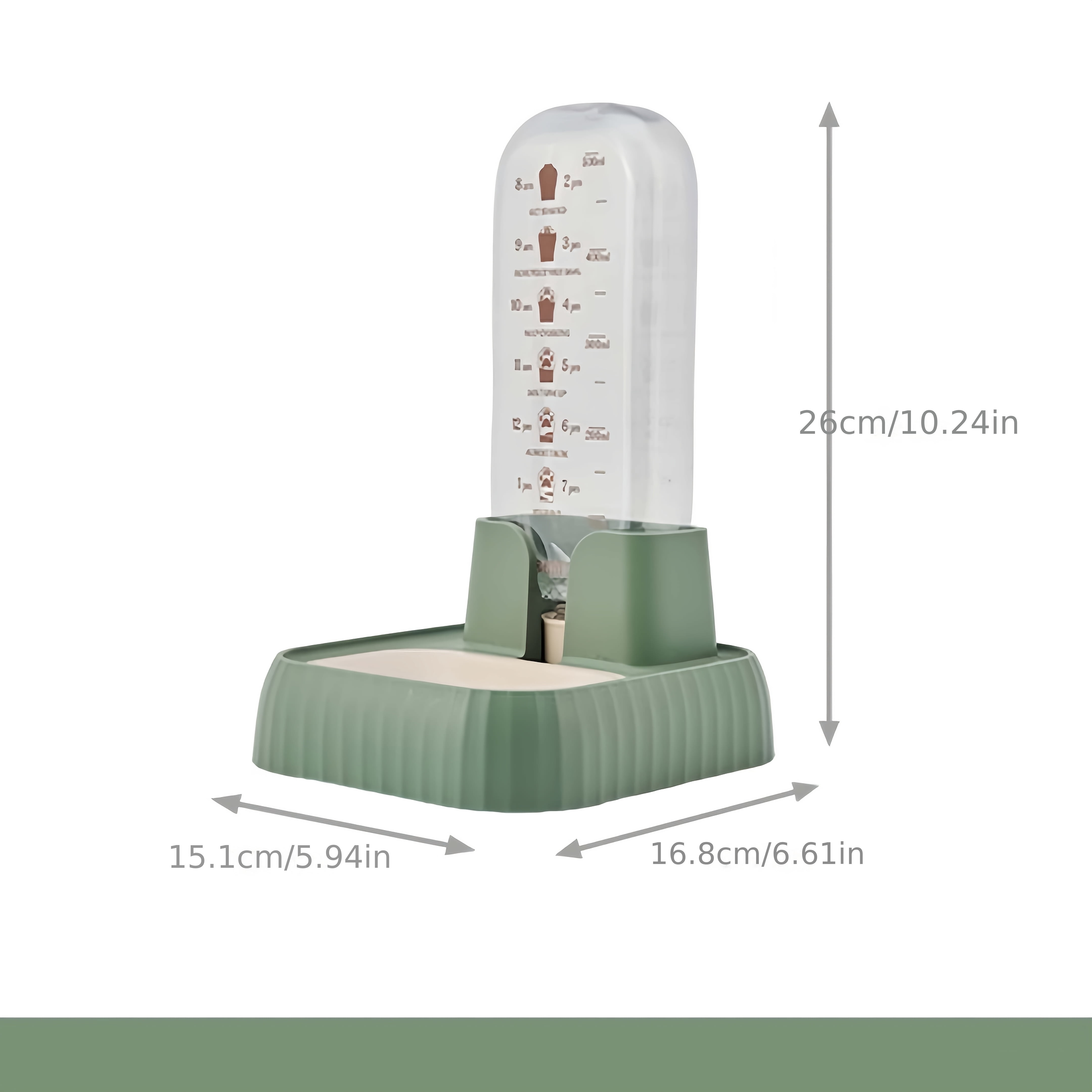 Large Capacity Automatic Cat Water Feeder with Gravity Pet Water Drinking Dispenser, Non-Slip Stand, And Feeder Bowl for Indoor Cats, Without Battery