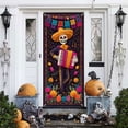 thumbnail image 4 of TanSiDing 4pcs Halloween Day of the Dead Door Cover - Durable Polyester Fabric Decoration for Festive Party & Home Decor 35*71In, 4 of 6