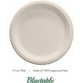 thumbnail image 2 of Paper Plates Disposable 9 Inch , Compostable Bagasse [500 Pack] Bulk Case , Made from 100% Sugarcane Biodegradable Dinner Plate, 2 of 5