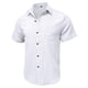 thumbnail image 4 of pstuiky camisetas de hombre, Camiseta deportiva informal de lino de color liso con cuello redondo y manga corta para hombre camisetas de hombre xl, 4 of 6