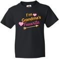 thumbnail image 3 of Inktastic I'm Grandma's Favorite with Arrow and Hearts in Pink Youth T-Shirt, 3 of 5
