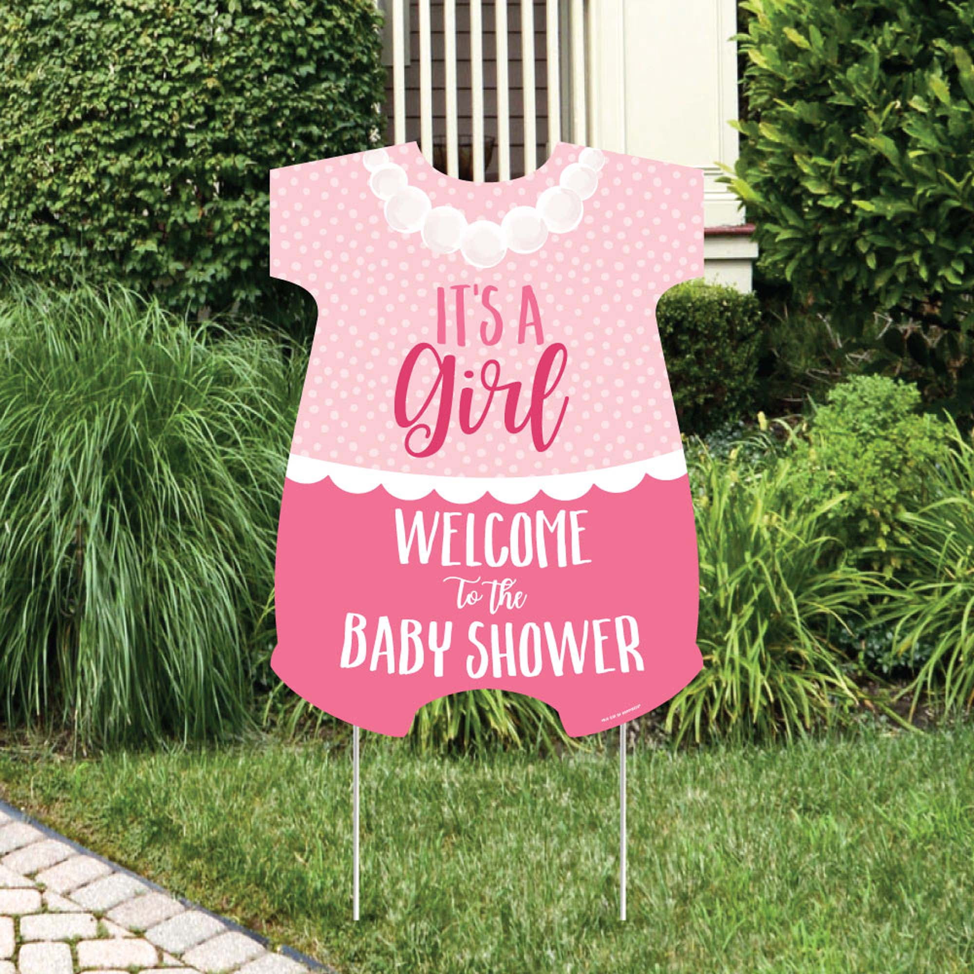 Big Dot of Happiness It's a Girl Party Decorations Pink Baby Shower