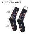 thumbnail image 3 of Vsdgher Vintage American Deer Unisex Crew Socks Lightweight Breathable Ventilation Ankle Socks, Mid-calf socks for Daily, 3 of 7