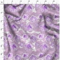 thumbnail image 3 of Soimoi Minky Purple Fabric By the Yard - 56 Inch Wide - Florals Print Fabric - Elegant and Timeless Patterns for Fashion and Home Decor Printed Fabric, 3 of 6