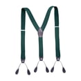 thumbnail image 1 of Tirantes con botones para esmoquin, tirantes elásticos ajustables para camisetas Verde, 1 of 9