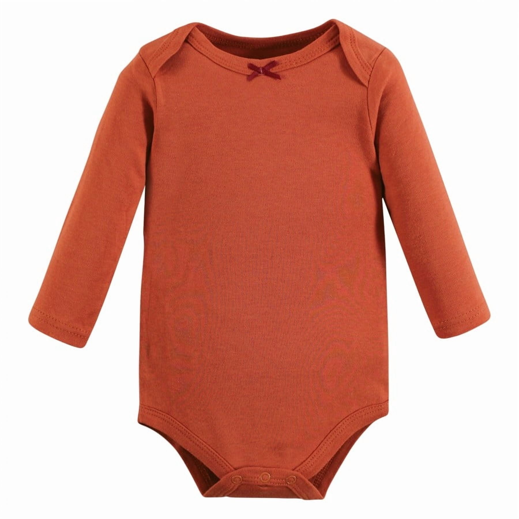 Hudson Baby Cotton Long-Sleeve Bodysuits, 5-Pack, Newborn- 24 Months