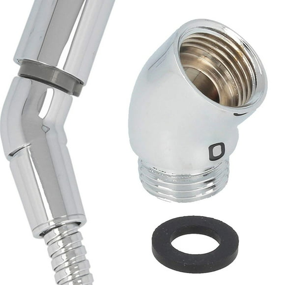 G1/2 Shower Elbow Adapter Hand Shower Top Spray Elbow Brass Chrome Shower Head 145° Conversion Connector Bathroom Accessories