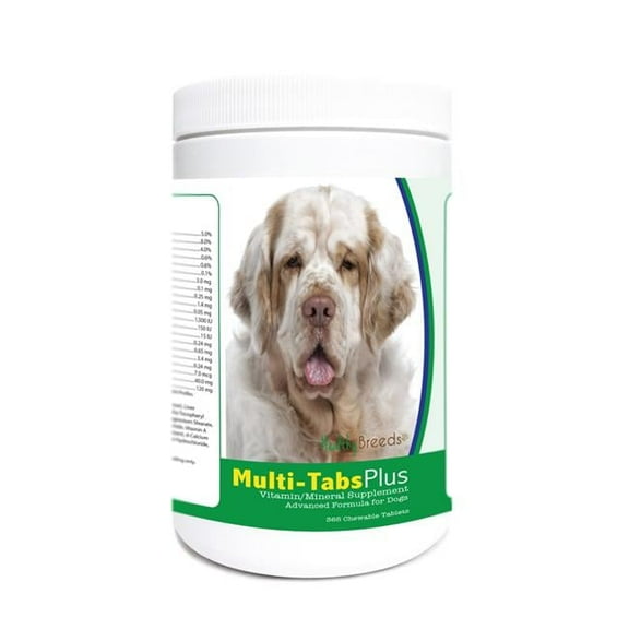 Healthy Breeds 840235182382 Clumber Spaniel Multi-Tabs Plus Chewable Tablets - 365 Count
