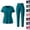 Black, variant on CHUMUD Scrubs for Women Set - Stretch V-Neck Scrub Top & Pants with Multi Pockets Nurse Workwear