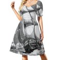 thumbnail image 2 of Sailing The Stormy High Seas Robe Sans Manches Robes d'Anniversaire pour Femmes Robe Ample pour Femmes, 2 of 5