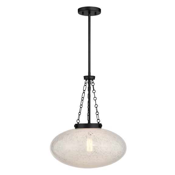 Willow 1-Light Pendant in Matte Black