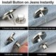 thumbnail image 4 of Zhuge 8 juegos de botones para jeans sin costura, botones para pantalones, clips de repuesto ajustables, ajustador a presión, color plateado, 4 of 5