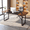 Black, variant on Pinmoco 63" Executive Desk, Modern Computer Desk for Home Office, Large Writing Desk with Metal Frame, Black and Walnut