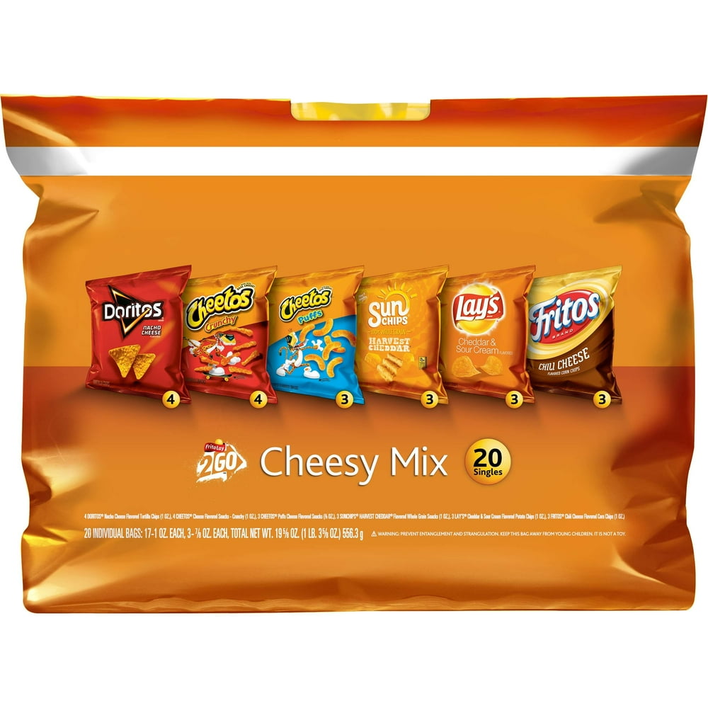 FritoLay Cheesy Mix Variety Pack, 20 Count