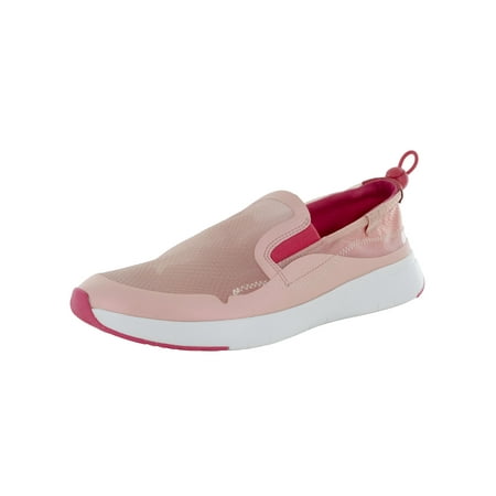 

Fitflop Womens Brielle Translucent Slip On Sneaker Shoes Hot Pink Mix US 8