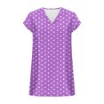 thumbnail image 6 of XYAIXT Short Sleeve T-shirt for Women Fashionable Print V Neck Ladies Blouse Summer Tops Casual Loose, 6 of 6