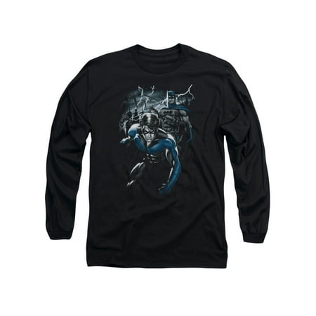Dynamic Sleeve - Batman DC Comics Dynamic Duo Adult Long Sleeve T-Shirt Tee