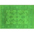 thumbnail image 1 of Ahgly Company Indoor Rectangle Oriental Green Industrial Area Rugs, 2' x 5', 1 of 4