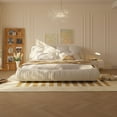 thumbnail image 6 of Queen Size Luxury Upholstered Platform Bed with Oversized Padded Backrest and Solid Wood Frame, 6 of 7