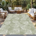 thumbnail image 2 of Sage Green Leaves Outdoor Rug 3x5 Ft - Reversible Patio Rug Outdoor Camping Rugs, Vintage Abstract Art Botanical Washable Indoor Outdoor Area Rugs, Non-Slip Outdoor Carpet Runner for Deck/Porch, 2 of 8