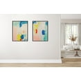 thumbnail image 7 of Kate and Laurel Sylvie Pop of Color I Framed Canvas Wall Art by Amy Lighthall, 28x38 Black, Modern Abstract Painted Brushstrokes Art for Wall, 7 of 7