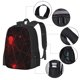 thumbnail image 2 of Balery Red Spider On The Web Mochila para hombre y mujer - Tela Oxford 600D resistente - Gran capacidad, resistente al agua, ideal para la escuela, viajes y senderismo, 2 of 6