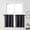 Black, variant on Patin Pure White Kitchen Curtains 24 Inch Length 2 Pcs, Farmhouse Rod Pockets Light Filtering Thermal Curtains, Insulated Soft Winodw Treatments Drapes for Cafe Bathroom, Each Panel 30" W x 24" L