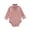 Pink, variant on Girls Bodysuits Romper for Daily Casual Wear - Winter Long Sleeve Body Suit for Baby Girls Cozy All-In- -Piece Outfit