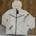 thumbnail image 2 of Nike Tech Fleece Tracksuit White Men's Hoodie & Pants/Joggers Set, 2 of 11