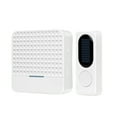 thumbnail image 2 of Solar-Powered Wireless Doorbell - 52 Melodies, Remote Control, IP64 Waterproof, 300m Range, White ABS, Energy-Saving for Home/Office (Includes Host, Bell, Mounting Kit), 2 of 7