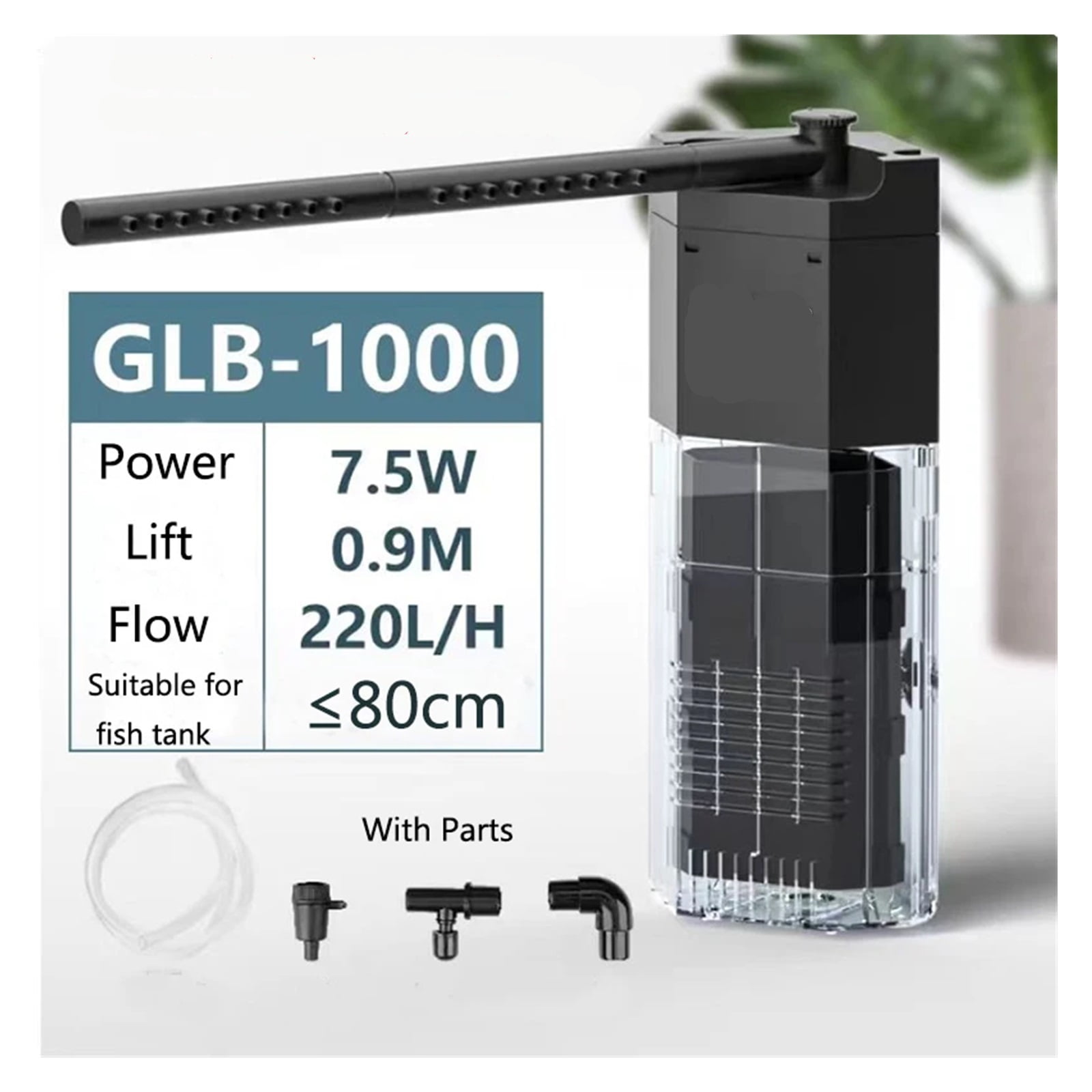 Internal Aquarium Filter Pump Fish Tank Submersible Silent Air Oxygen Aerator Internal Water Pump