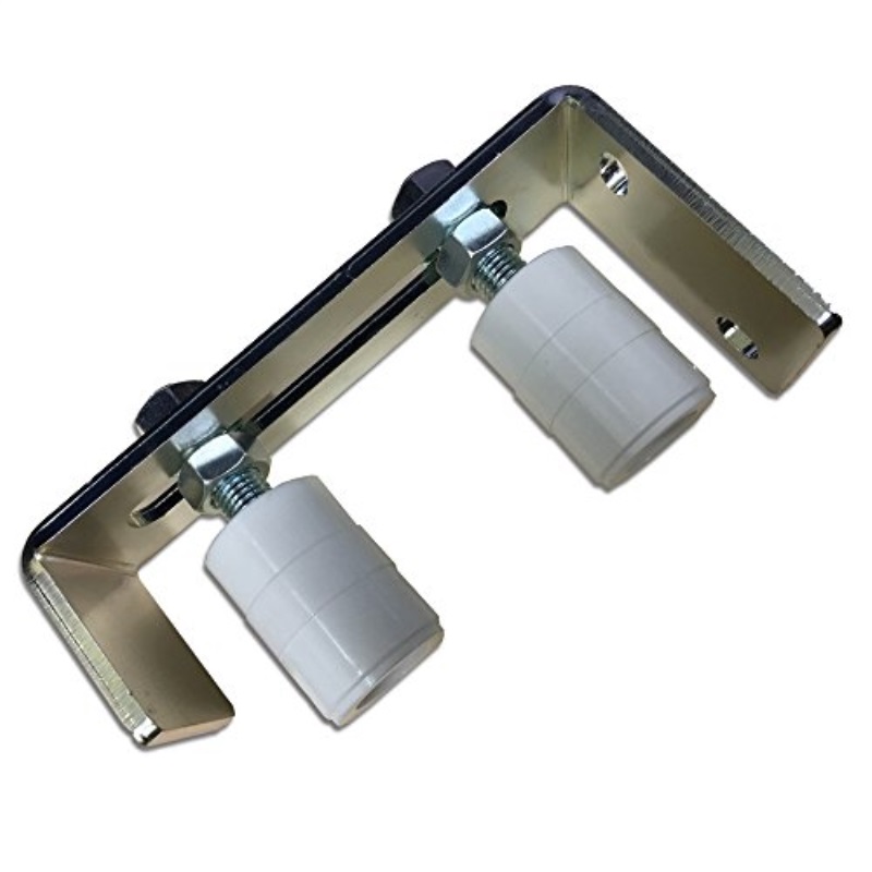 adjustable bracket guide roller with sliding rolling gate 3 1/2" max