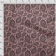 thumbnail image 4 of oneOone Rayon Medium Pink Fabric Asian Paisley Block Craft Projects Decor Fabric Printed By The Yard 56 Inch Wide, 4 of 5