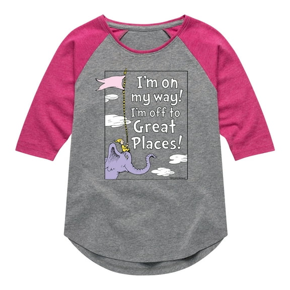 Dr. Seuss - I'm On My Way - Toddler And Youth Raglan Graphic T-Shirt
