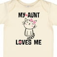 thumbnail image 4 of Inktastic My Aunt Loves Me Kitty Girls Baby Bodysuit, 4 of 5