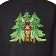 thumbnail image 3 of Inktastic Alaska Moose and Trees Adult Sweatshirt, 3 of 4