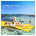 thumbnail image 4 of Lily Pad Water Mat 9'x6' for 2 Adults - Floating Water Pad for Lake, Pool, Ocean - Yellow, 4 of 9