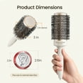 thumbnail image 4 of AIMIKE NaturaVol 3" Round Brush for Blowout, Large Thermal Ceramic Hair Brush for Fine Long Hair, Adds Volume & Smooth Shine, 4 of 9